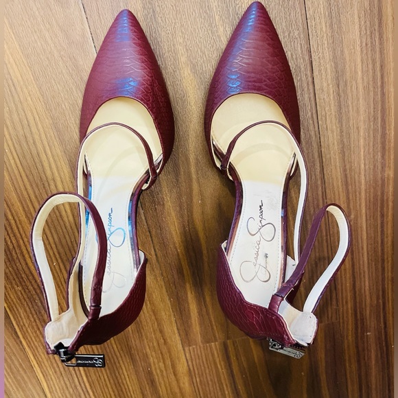Chocolate brown Jessica Simpson 3.5 in heels size 9.5 - Picture 1 of 3